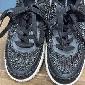 Top Moda Black Knit Platform Sneakers – Women’s Size 7